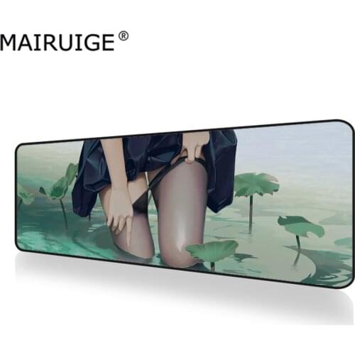 Sexy Stockings Girl Anime Mouse Pad XXL Gamer Desk Mat Computer PC Large Gaming MousePad 90x40cm/80x30cm for Laptop Table Pads