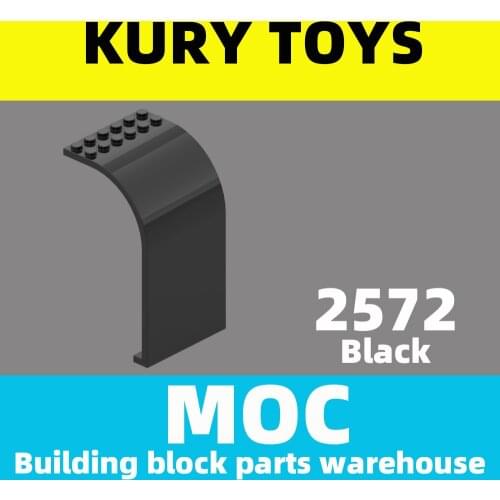 Kury Toys DIY MOC For 2572 100pcs Building block parts For Panel 6 x 6 x 9 Curved Top For toy brick