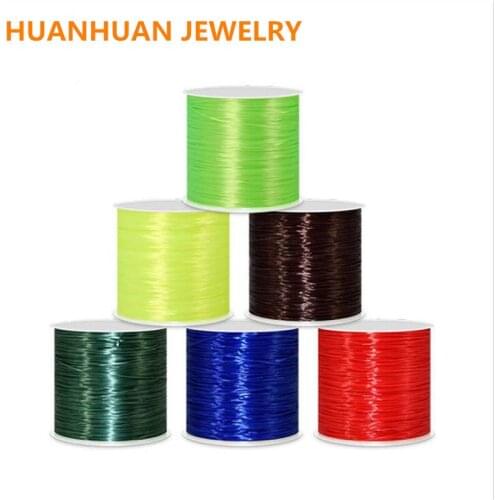 Multi color elastic DIY Round Elastic Line Transparent Crystal Elastic Beading Cord String Thread For Jewelry Making Necklace