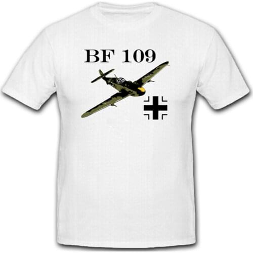 BF 109 AIRCRAFT AIR FORCE WW Beam Badge Emblem Men T Shirt Short Casual Harajuku t shirt