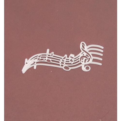 Musical Note Staff Metal Cutting Dies Scrapbooking Craft Mold Cut Die Stencil Handmade Paper Card Make Template Embossing 2021