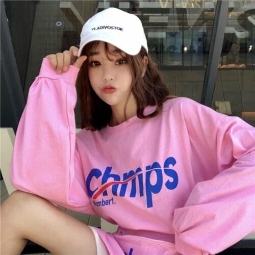 2021 new autumn long-sleeved t-shirt womens early autumn new loose Korean style lazy thin top T-shirt