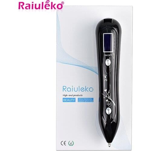 8 Gears Black / white Laser Remove Black Dot Moles Tattoo Wart Spot Plasma Pen Face Freckle Sweep Skin Tag Removal Beauty Device