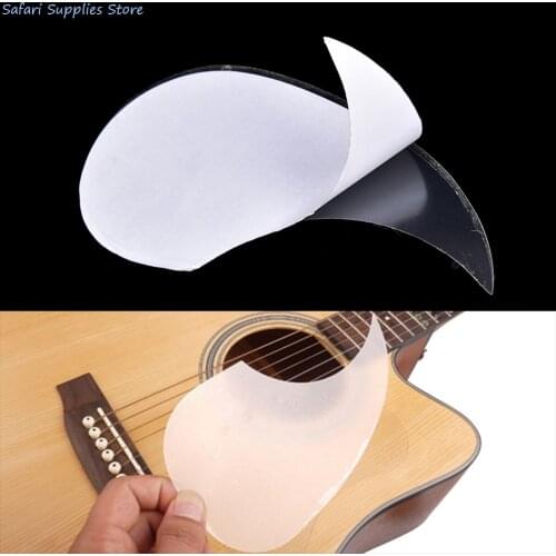 Transparent Acoustic Guitar Pickguard Droplets Shell Self-adhesive Pick Guard PVC Protects Your Classical Guitar Surface
