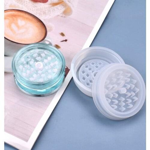 Resin Mold Tobacco Grinder Leaf Herbal Herb Smoke Spice Crusher Silicone Mould