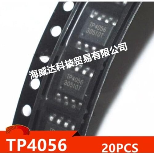 TP4056 4056E 1A linear lithium ion battery charger chip SOP-8 patch (20 pcs)