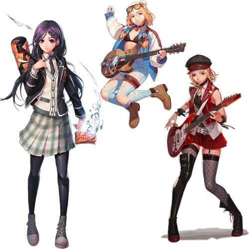 Three Ratels CDM334 hot game Dark anime Hart and Hyejin wall stickers decals car hood sticker laptop decal