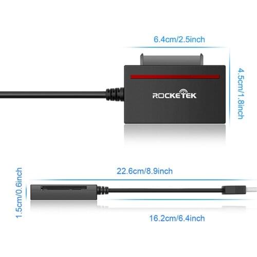 UTHAI RT-CFST1 USB3.0 All-in-One Memory Card Reader Expansion Dock SATA CF Adapter Adapter
