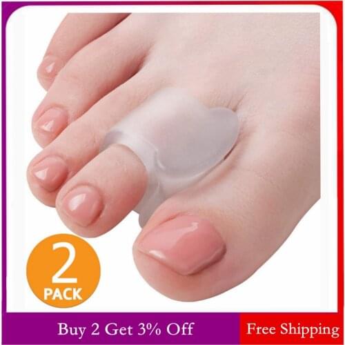 1 Pair Toe Separators Toe Silicone Bunion Guard Foot Care Orthopedic Finger Toe Separator Correction Pad Foot Care Tool
