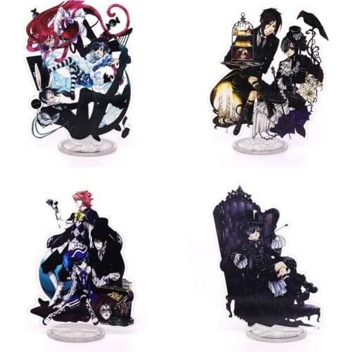 1pcs Cartoon Anime Black Butler Ciel Phantomhive Printed Acrylic Stand Figure Cosplay Prop Desk Decor for Boy Girl Gift Hot