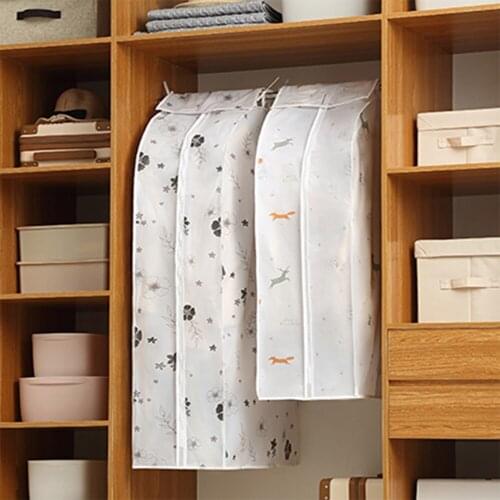 1PCS Waterproof Dustproof Clothes Cover for Garment Suit Dress Coat Cloth Protector Case Home Plastic Garment Cover Pouch Bag