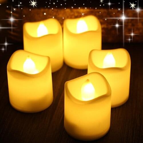 24PC LED Flameless Tea Light Tealight Candle Wedding Decoration+Battery