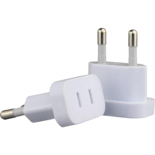 5PCS/Lot US to EU Euro Plug Converter Adaptor With Security Door AC Power Adapter Travel Wall Charge Socket Adapter