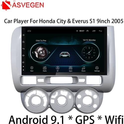 9 Inch Android 8.1 Car GPS Multimedia Player Unit For Honda City & Everus S1 2005 GPS Navigation Car Stereo Video Player