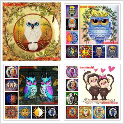 5d diamond painting full set animal diy diamond embroidery sale owl 5d diamond painting full square animal rhinestone pictures