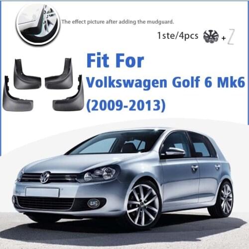 Mudguard For Volkswagen VW Golf 6 Mk6 2009-2013 Front Rear Mudflaps Mudguards Car Accessories Splash Guard Fender 2012 2011 2010