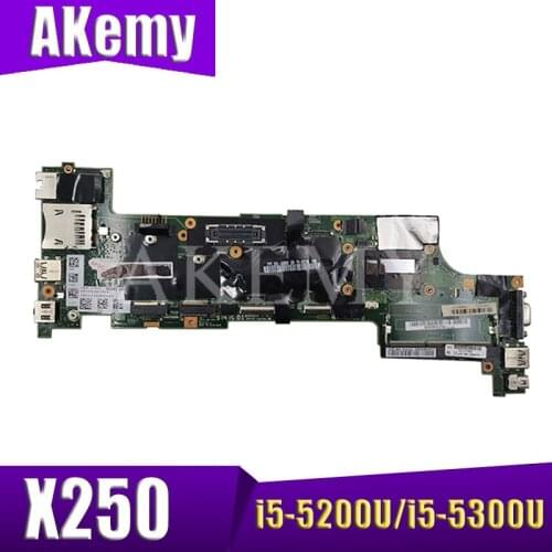 For Lenovo ThinkPad x250 notebook motherboard FRU 00HT386 00HT385 00HT379 CPU i5-5200U/i5-5300U 100% test