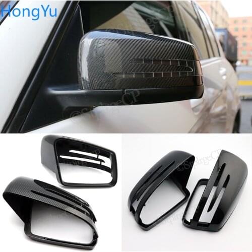 For Mercedes Benz A B C E S CLA GLA GLK Class W176 W246 W204 W212 W221 C177 X204 X156 Carbon Fiber Car Rearview Mirror Cover