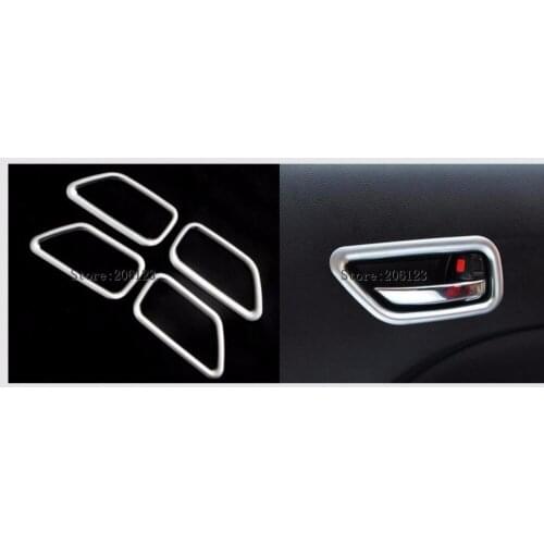 For Suzuki Vitara 2016 2017 2018 Chrome Car Inner Interior Car Trunk Door Handle Bowl Cover Trim Decorative Frame Cover Fits