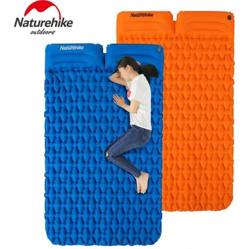 Naturehike Camping Mat Sleeping Pad Air Mattress With Pillow And Free Gift Inflatable Bag