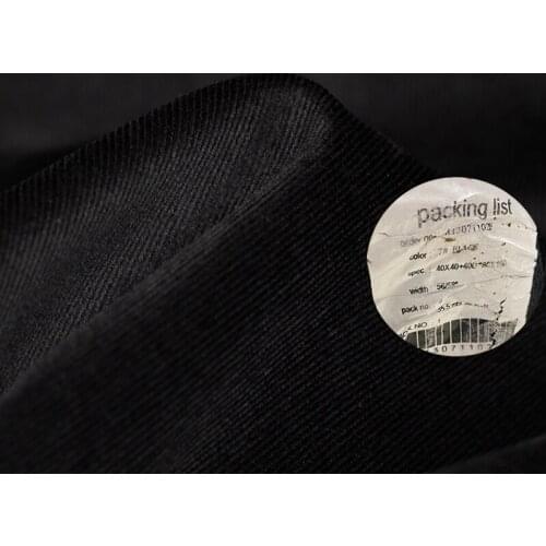 Red Raspberry Italy Black Soft Corduroy Fabrics Cotton Garment Materials Women Shirt Dress Pants Sewing DIY Cloth Freeshipping