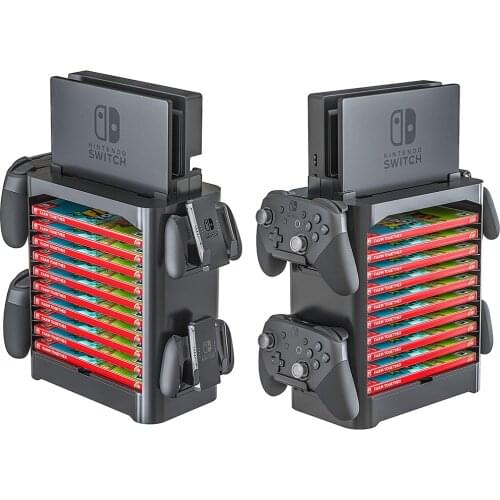 Nintend Switch Multifunctional Storage Bracket Nitendo Game Disc & Handle Controller Stand for Nintendo Switch Accessories