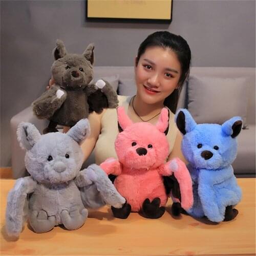 24cm Fashion Baby Animal Plush Bat Doll Stuffed Creativity Plush Soft Pillow Kid Toy Children Room Bed Decoration Toy Gift