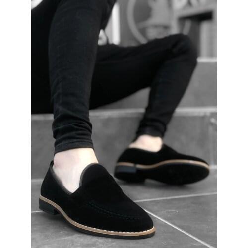 BA0009 Suede Corcik Black Classic Men Boots