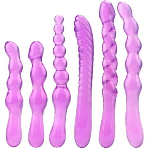 Soft Jelly Anal Butt Plug Dildo G-spot Prostate Massager Anal Plug Beads Erotic Products Sex Toys For Woman Men Gay DBSM