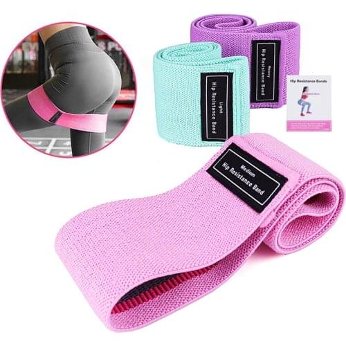 Fitness Resistance Bands Set Workout Rubber Elastic Sport Booty Hip Band Equipment for Yoga Gym Training Fabric Bandas Elasticas