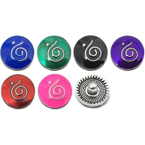 Wholesale metal Rhinestone Snap Buttons w224 Diy Jewelry fit 18mm Snap button Necklaces/Bracelets for women