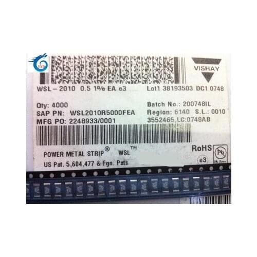 Original new 100% SMD alloy resistance 2010 R50F 1% 1/2W WSL2010R5000FEA (Inductor)