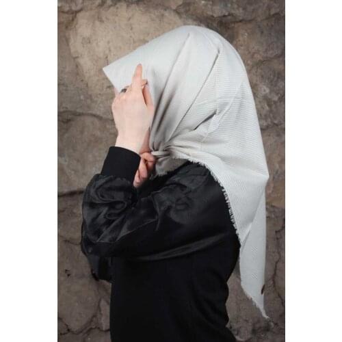 POLOİST SOLID COLOR LAVA SQUARE COTTON SCARF-DESEN-01-RENK-13