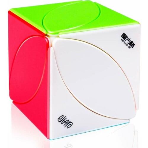 Qiyi MoFangGe Maple Magic Cube FengYe Stickerless Speed Skew Cube Twist Puzzle Ivy Leaf 56mm 1Pcs Safe ABS Ultra-Smooth Toy