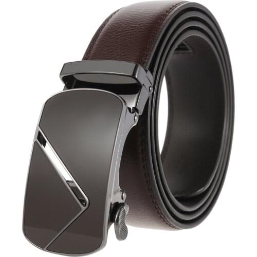 New Famous Brand Belt Men Top Quality Genuine Luxury Leather Belts,Strap Male Metal Automatic Buckle Designer Belt LY155-02456-1