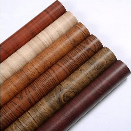 120cm wide waterproof pvc wood grain sticker wardrobe cabinet desktop wallpaper self-adhesive furniture home wall renovation