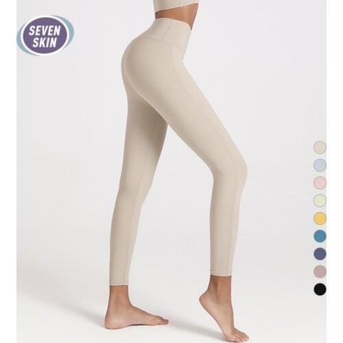SEVEN SKIN High Waist Yoga Leggings Naked Feeling Push Up Running Sport Pants Women Seamless Energy Leggings Gym Fitness Tights