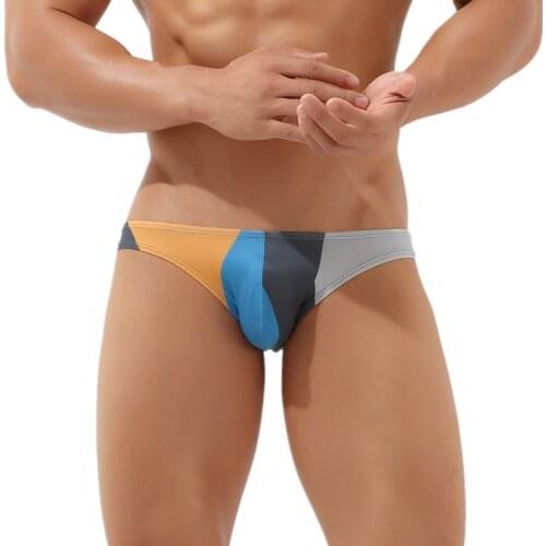 SEOBEAN Sexy fashion Underwear Men Transparent Panties Mens Breathable Briefs underwear Male Low-waist High Fork Underwear