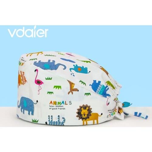 Scrub Cap Bouffant Hats hospital pharmacy work cap with Sweatband Skull Hats Pet vet cap surgery hat scrub hats nursing hat