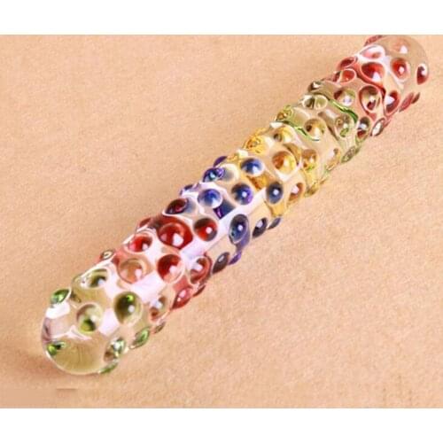 GLASS butt plug Stimulating anus Crystal Anal TOYS Due Dong Dildo sex Toys for women anal speculum gay lesbian sex toys with box
