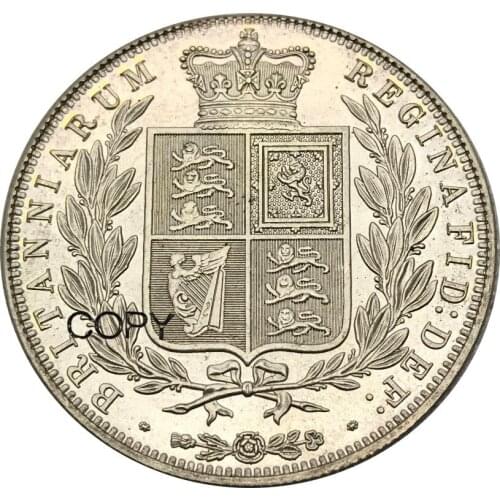 United Kingdom 1/2 Crown 1878 Victoria young head Cupronickel Plated Silver