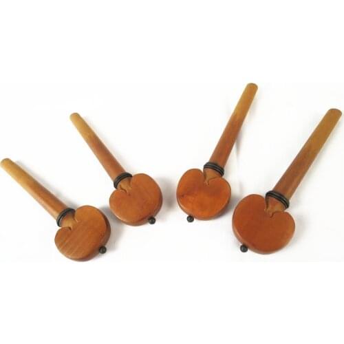 Cello part,1sets (4pcs) cello pegs natural High quality Jujube wood