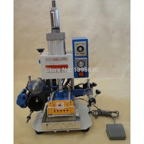 1 Set Pneumatic hot foil stamping foil stamper printer leather debossing machine 90*80mm 110V/220V