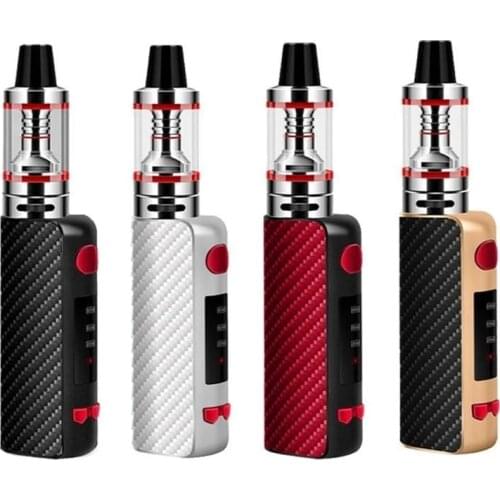 1 Set 1.8ML 80W Rated Power 1300mah Big Smoke Electronic Cigarette Steam Smoke Set-Black 4 Colors 510 Thread New