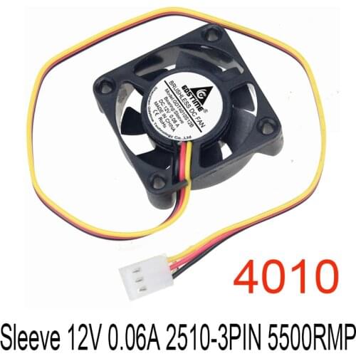 10PCS Gdstime 40mm x 10mm DC 12V 2510-3Pin Computer Chipset Small Cooler Cooling aixal Fan 40x40x10mm 3 Wire FG 4cm