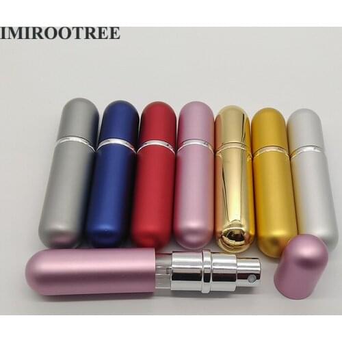 10pcs/lot 5ML Aluminum Refillable Perfume Bottle With Atomizer Empty