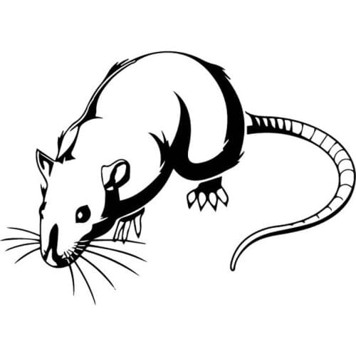 16.4*11.7cm Car Sticker Cartoon Mouse Decorative Vinyl Sticker Funny Car Window Bumper Novelty JDM Drift Vinyl Decal Sticker