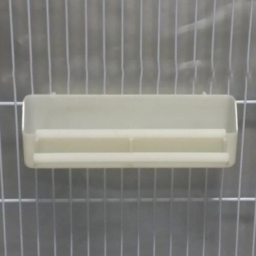 2 In 1 Birdcage Food Water Bowl Dual Feeding Cup Bird Feeder Parrot Food Water Bowl Pigeons Stand Cage Feeding Tool Pet Supplies