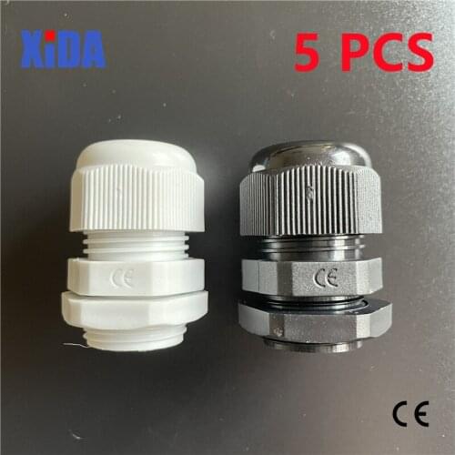 IP68 PG7 for 3-6.5mm PG9 PG11 PG13.5 PG16 PG19 PG21 PG24 PG25 PG29 Wire CE Black Waterproof Nylon Plastic Cable Gland Connector