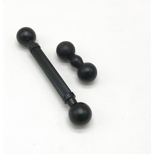 Double Ball Head Adapter Extension Joint Mount Adapter Connecting Bracket for 17mm Magnetic Car Phone Tablet Holder 95AF